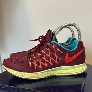 Nike Burgundy and Red Sneakers